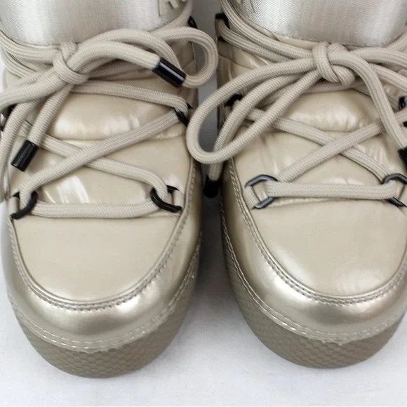 NIB [Rudsak] Mace Metallic Ivory Winter Puffy Moon Boots Women's EU 36/37 / US 6 - Picture 7 of 13